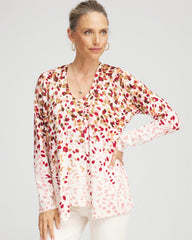 Chico's Sale Multi Ombré Printed V-Neck Cardigan