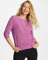 Chico's For Sale Violet Shadow Relaxed Dolman Pullover Sweater