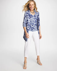 Chico's On Sale Blue Ella Floral Cardigan