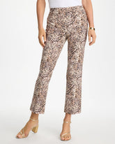 Chico's Sale Pale Sand Brigitte™ Animal Print Crop Flare Pants