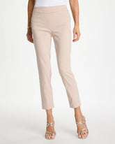 Chico's Discount Neutral Brigitte™ Slim Twill Stripe Neutral Crop