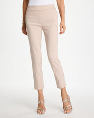 Chico's Discount Neutral Brigitte™ Slim Twill Stripe Neutral Crop