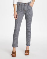Chico's Online Denim Pinnacle Stripe Girlfriend Ankle Jeans