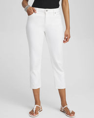 Chico's Sale Alabaster No Stain Girlfriend Cropped Jeans