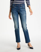 Chico's Sale Santorini Indigo Pull-On Straight Jeans