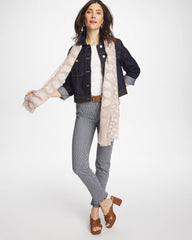Chico's On Sale Denim Pinnacle Stripe Girlfriend Ankle Jeans