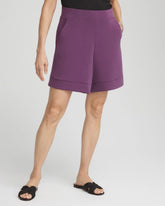 Chico's For Sale Washed Grape Zenergy® Pull-On Shorts