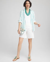 Chico's Online Alabaster Brigitte™ Pull-On Scallop-Hem Shorts
