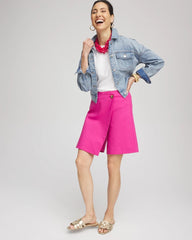Chico's Sale Crushed Berries Brigitte™ Pull-On Asymmetrical Wrap Skort