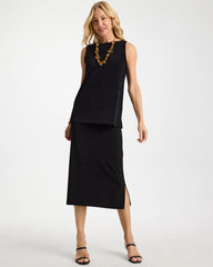 Chico's Online Travelers Black Travelers™ Midi Skirt