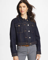 Chico's Sale Cedar Rinse Denim Trucker Jacket