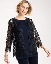 Chico's Online Travelers India Ink Travelers™ Galloon Lace Jacket