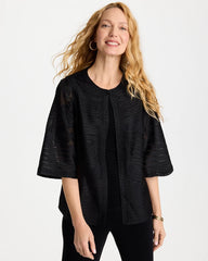 Chico's Discount Travelers Black Travelers™ Collection Soutache Jacket