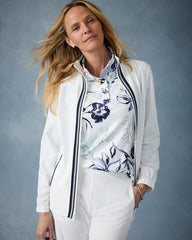 Chico's Sale Alabaster Zenergy® UPF Colorblock Jacket