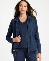 Chico's Outlet Passport Blue Zenergy® Cloud Mockneck Jacket