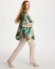 Chico's On Sale Kelp Forest Travelers™ Soft Bloom Reversible Crushed Jacket