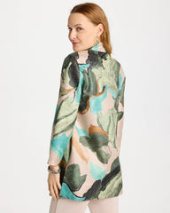 Chico's On Sale Kelp Forest Travelers™ Soft Bloom Reversible Crushed Jacket