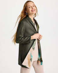 Chico's On Sale Kelp Forest Travelers™ Soft Bloom Reversible Crushed Jacket