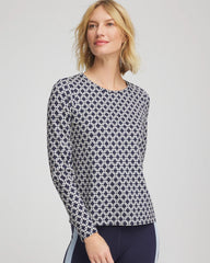 Chico's Discount Passport Blue Zenergy® Chain Top