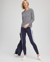 Chico's Discount Passport Blue Zenergy® Chain Top