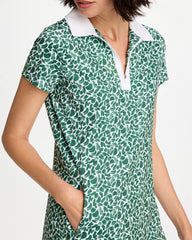 Chico's Outlet Water Lily Green Zenergy® UPF Paint Contrast Dress