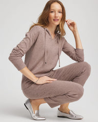 Chico's On Sale Taupe Heather Zenergy® Luxe Rhinestone Sweater