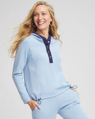 Chico's Sale Crystal Topaz Zenergy® Soft Topaz Contrast Top