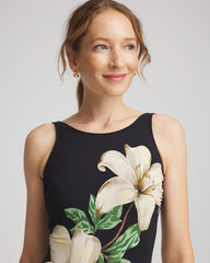 Chico's Outlet Black/Neutral Gottex Yuri Flower One Piece