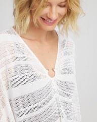 Chico's Discount Alabaster Sweater Swim Cover-Up