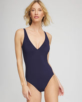 Chico's Sale Navy Gottex Tutti Frutti V-Neck One Piece