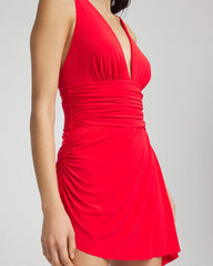 Chico's Outlet Bright Red Magicsuit® Solid Celine Swim Dress