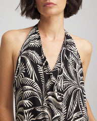 Chico's Discount Black/Multi Miraclesuit® Hearts of Palm Tankini