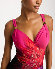 Chico's Outlet Black/Multi Miraclesuit® Petali Rosa Pareo