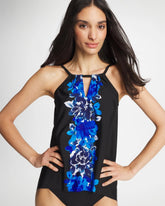 Chico's On Sale Black/Multi Miraclesuit® Ombra Fiore Tankini