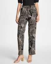 Chico's Discount Black Ginkgo Crepe Tapered Ankle Pants