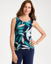 Chico's On Sale Kings Navy Travelers™ Palm Convertible Tank