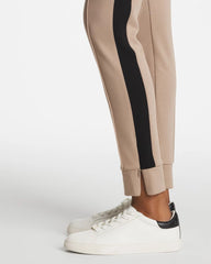 Chico's On Sale Studio Taupe Zenergy® Double-Knit Contrast Ankle Pants