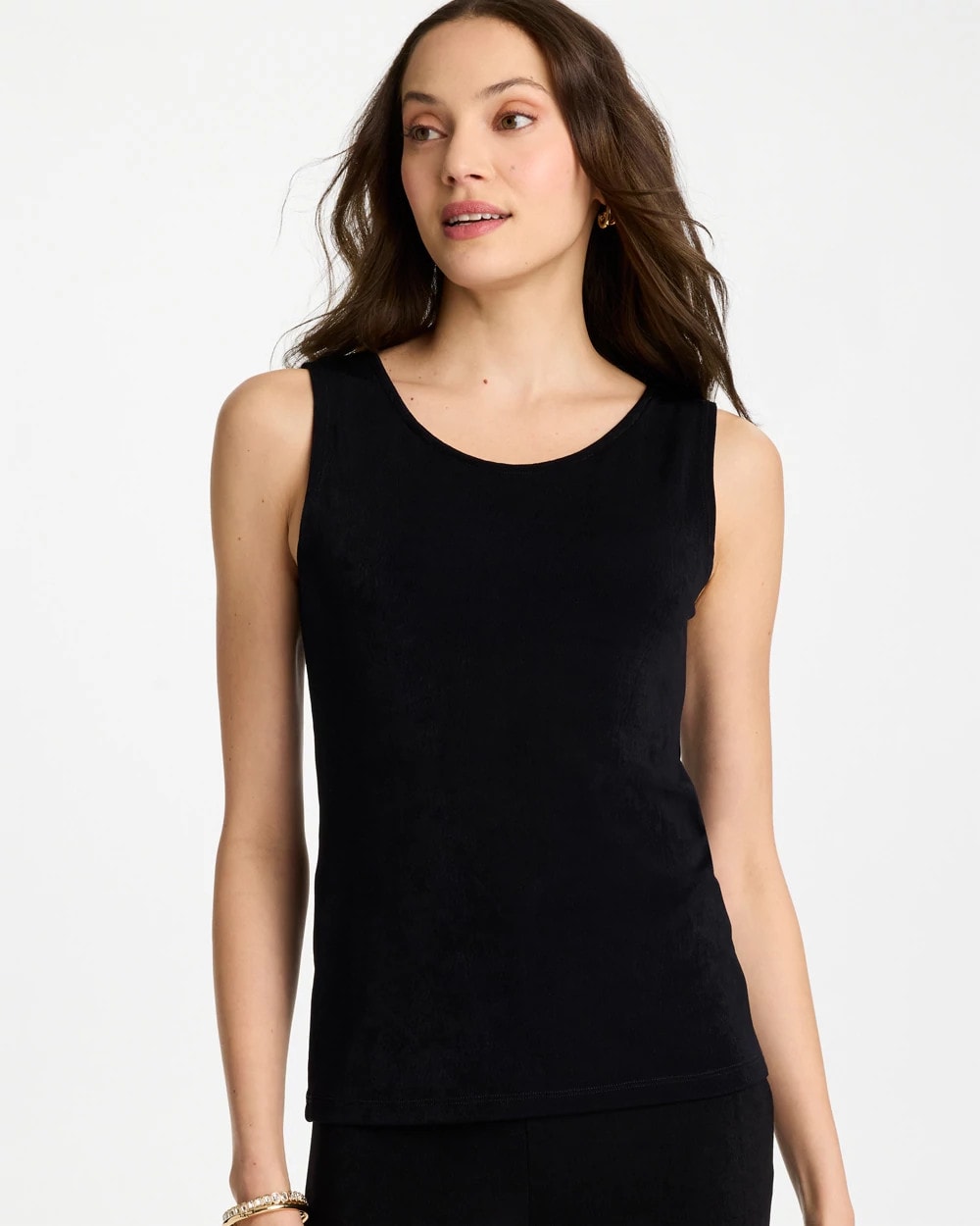 Chico's On Sale Travelers Black Travelers™ Convertible Tank