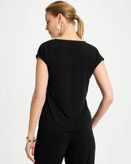 Chico's Discount Black Travelers™ Knit Asymmetrical Top