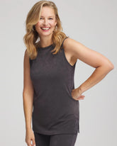 Chico's Discount Serene Gray Travelers™ Classic Side-Slit Tank