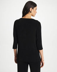 Chico's For Sale Travelers Black Travelers™ Hardware 3/4 Sleeve Tunic