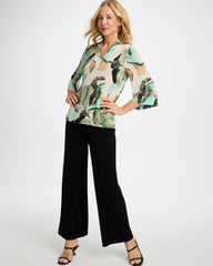 Chico's For Sale Kelp Forest Travelers™ Bloom V-Neck Kimono Top