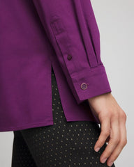 Chico's For Sale Purple Royale No Iron™ Novelty Button Tunic