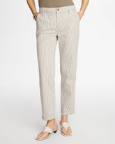 Chico's For Sale Lichen Stripe Girlfriend Straight Ankle Jeans