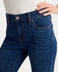 Chico's Online Carina Indigo Petite Girlfriend Fray Hem Kick Flares