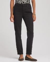 Chico's Online Black Girlfriend Slim Ankle Jeans