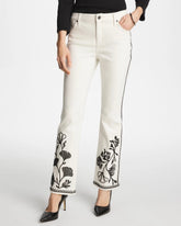 Chico's For Sale Sea Salt Ginkgo Girlfriend Cropped Flared Jeans