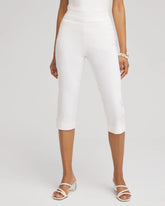 Chico's Discount Alabaster Brigitte™ Pull-On Rivet Slim Capris