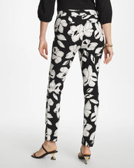 Chico's Outlet Black Blooms Brigitte™ Slim Pull-On Ankle Pants