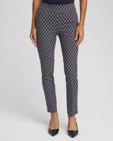 Chico's Discount Passport Blue Brigitte™ Chain Connection Slim Ankle Pants